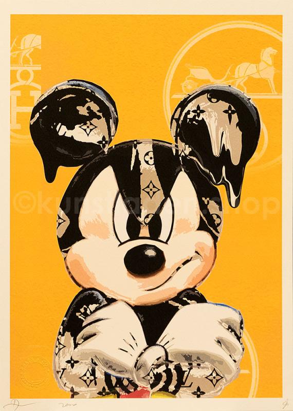 DEATH NYC - Luxury but Angry Mickey Mouse - yellow