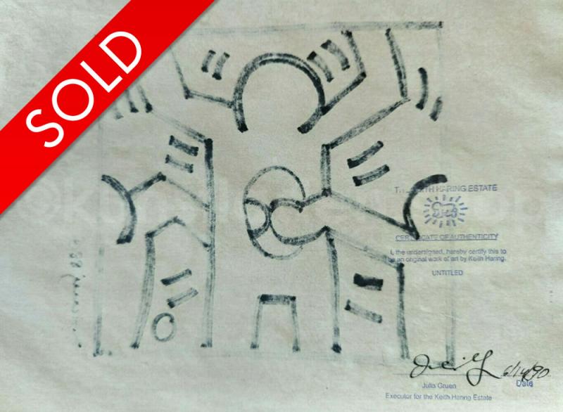 Keith Haring - Untiteld - Urkunde